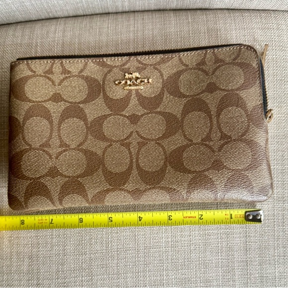 Coach Tan Signature Pouch - Picture 5 of 8